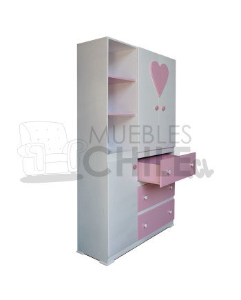 Ropero repisa Infantil Pintada en MDF – Muebles Chile