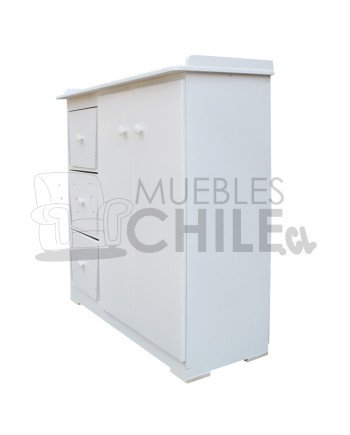 Cómoda mudador Infantil Pintada en MDF – Muebles Chile