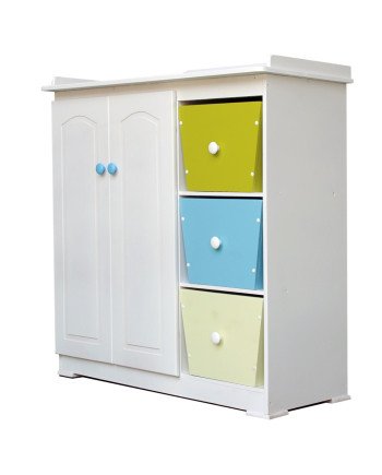 Cómoda mudador Infantil Pintada en MDF – Muebles Chile