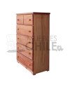 Cómoda Rústica en Pino y Terciado – Muebles Chile