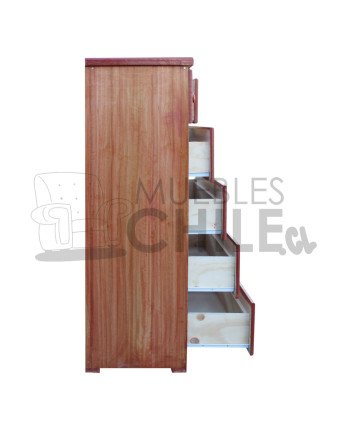 Cómoda Rústica en Pino y Terciado – Muebles Chile