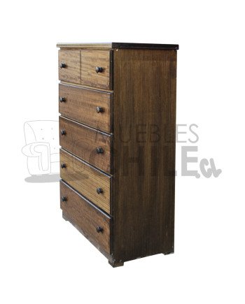 Cómoda Rústica en Pino y Terciado – Muebles Chile
