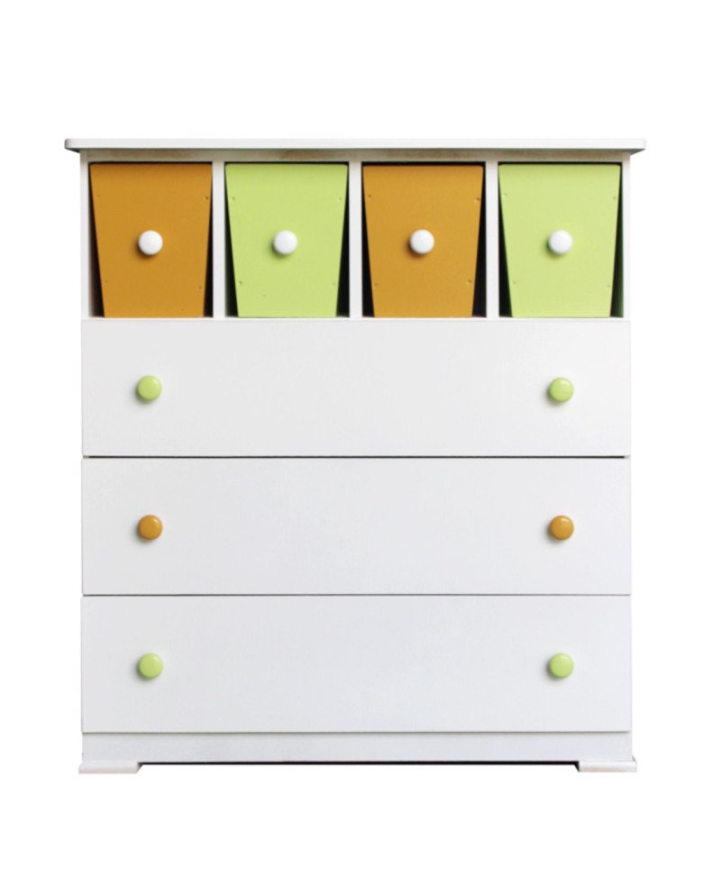 Cómoda cubito Infantil Pintada en MDF – Muebles Chile