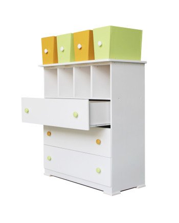 Cómoda cubito Infantil Pintada en MDF – Muebles Chile