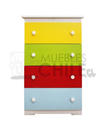 Cajonera Infantil Pintada en MDF – Muebles Chile