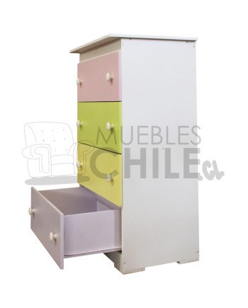 Cajonera Infantil Pintada en MDF – Muebles Chile