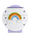 Cajonera redonda Infantil Pintada en MDF – Muebles Chile