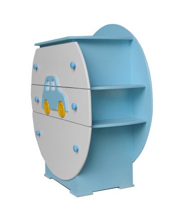 Cajonera redonda Infantil Pintada en MDF – Muebles Chile