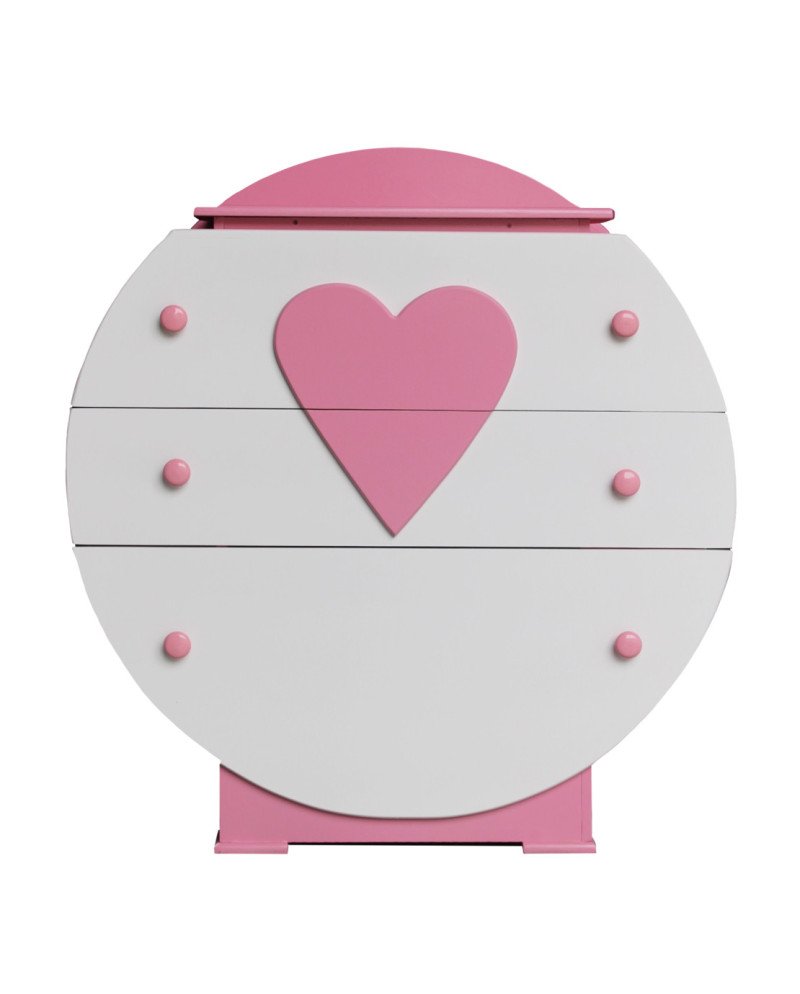 Cajonera redonda Infantil Pintada en MDF – Muebles Chile