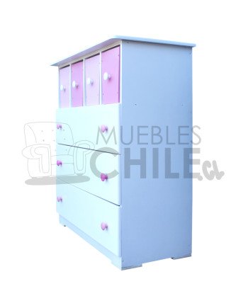 Cómoda cubito Infantil Pintada en MDF – Muebles Chile