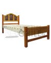 Cama Plaza 1 ½ Pino Tapizada en Ecocuero