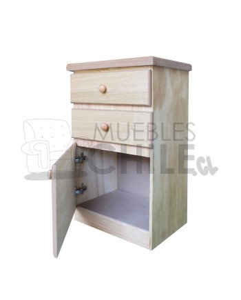 Velador Eco 2 Cajones 1 Puerta – Muebles Chile