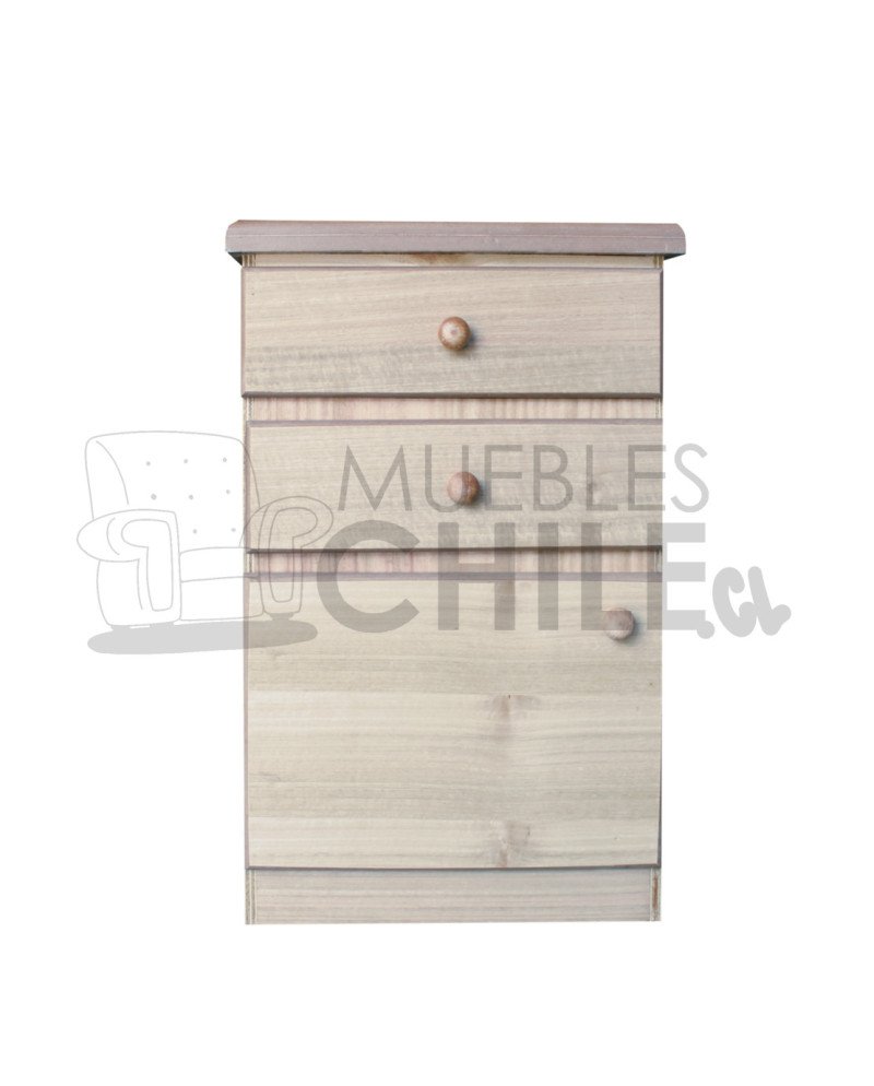 Velador Eco 2 Cajones 1 Puerta – Muebles Chile
