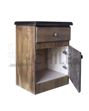 Velador Eco 1 Cajón 1 Puerta – Muebles Chile