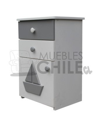 Velador Infantil 2 Cajones Barco – Muebles Chile