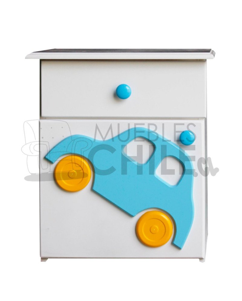 Velador Infantil 1 Cajón 1 Puerta Blanco – Muebles Chile