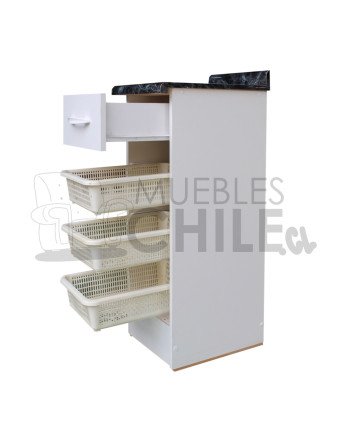 Base Verdulero 30cm Melamina con Cajón – Cocina Organizada