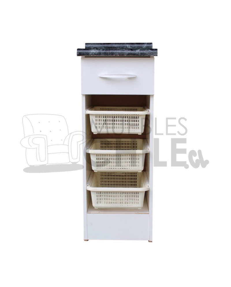 Base Verdulero 30cm Melamina con Cajón – Cocina Organizada