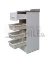 Base Verdulero 30cm Melamina con Cajón – Cocina Organizada