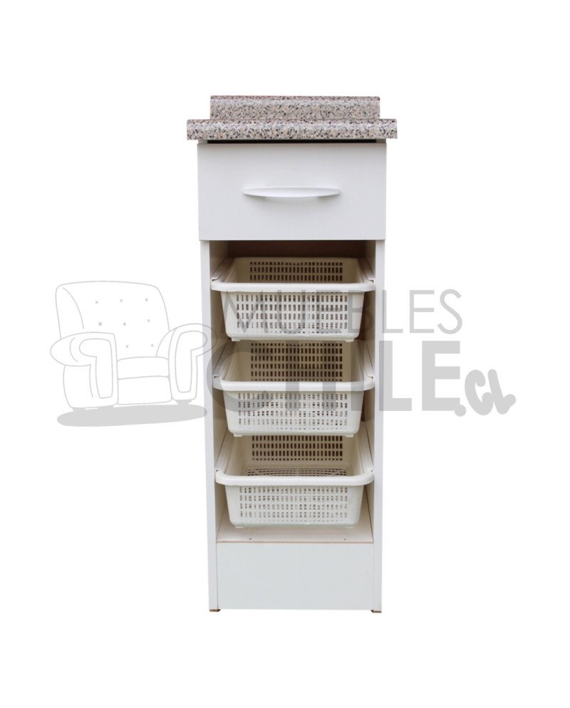 Base Verdulero 30cm Melamina con Cajón – Cocina Organizada