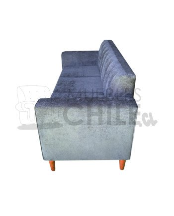 Sofa tubular tapiz lino - Fabricacion nacional