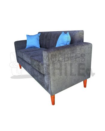 Sofa tubular tapiz lino - Fabricacion nacional