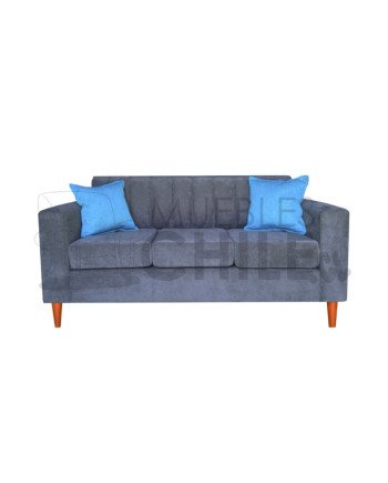 Sofa tubular tapiz lino - Fabricacion nacional
