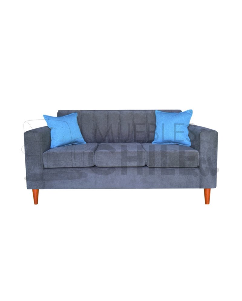 Sofa tubular tapiz lino - Fabricacion nacional