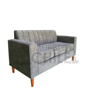 Sofa tubular tapiz lino - Fabricacion nacional