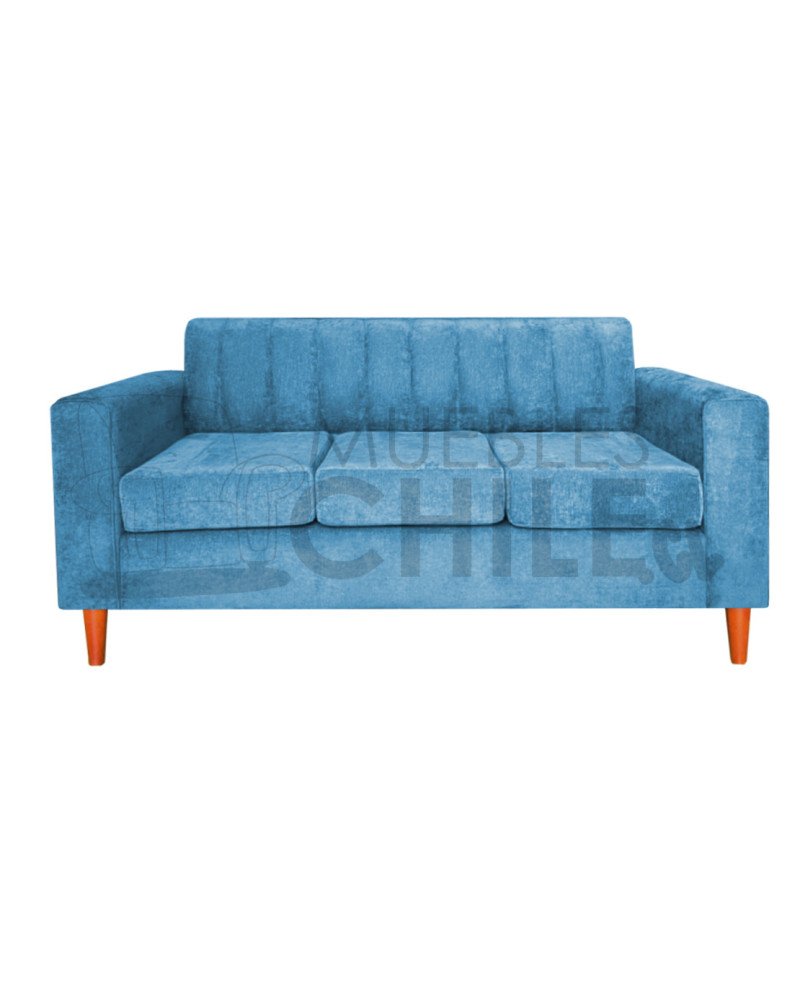 Sofa tubular tapiz lino - Fabricacion nacional