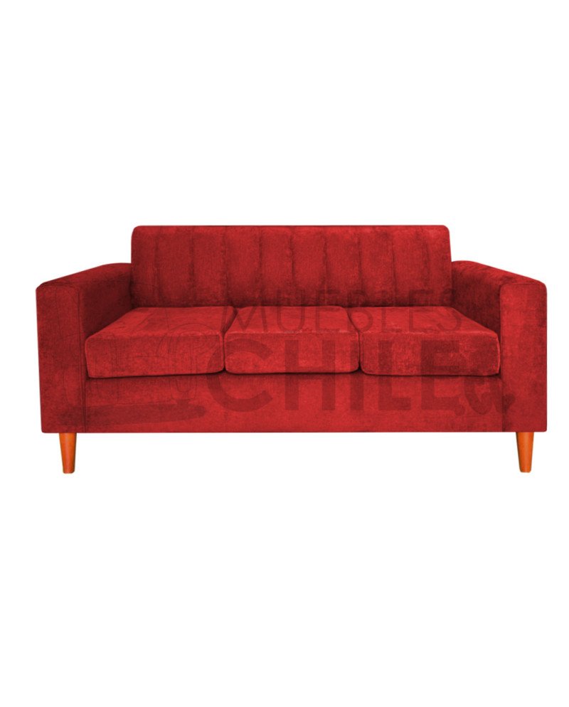 Sofa tubular tapiz lino - Fabricacion nacional