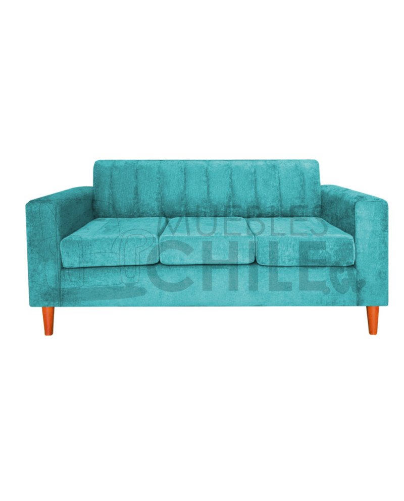 Sofa tubular tapiz lino - Fabricacion nacional