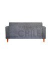 Sofa tubular tapiz lino - Fabricacion nacional