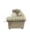 Sofá Chesterfield 3 cuerpos en cuero bonded – Elegancia y durabilidad