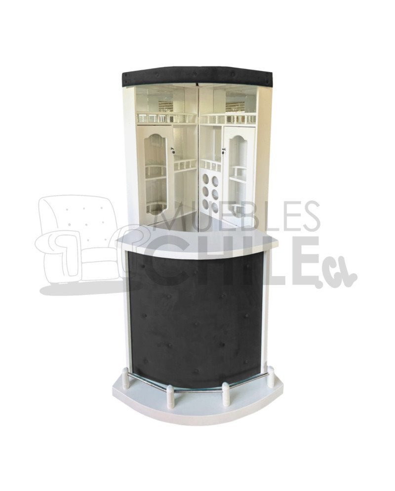 Bar Esquinero Libro en Maderavintage con Copero | Muebles Chile