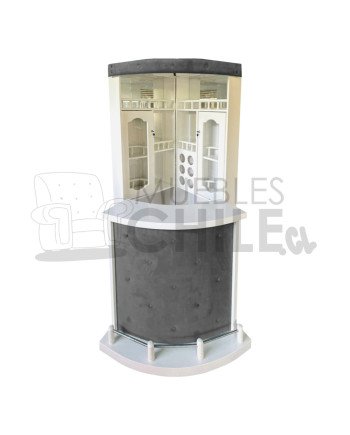 Bar Esquinero Libro en Maderavintage con Copero | Muebles Chile