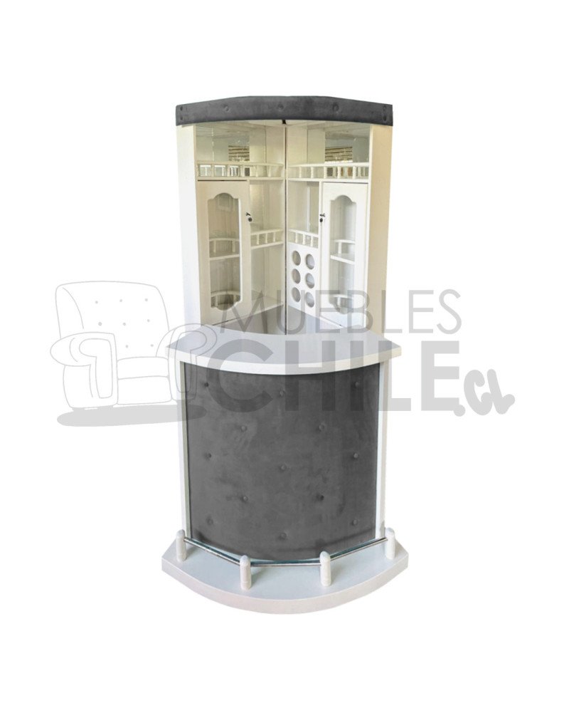 Bar Esquinero Libro en Maderavintage con Copero | Muebles Chile