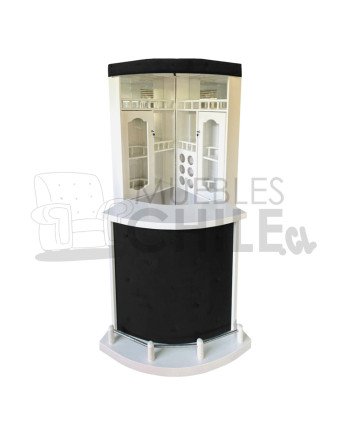 Bar Esquinero Libro en Maderavintage con Copero | Muebles Chile