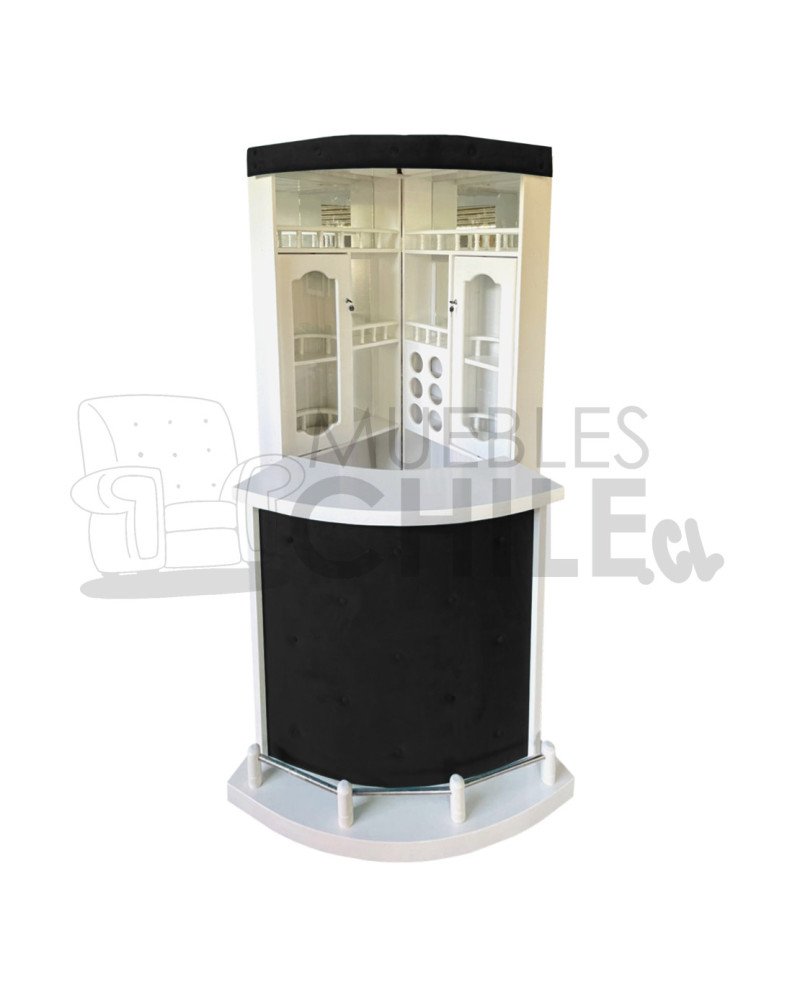 Bar Esquinero Libro en Maderavintage con Copero | Muebles Chile