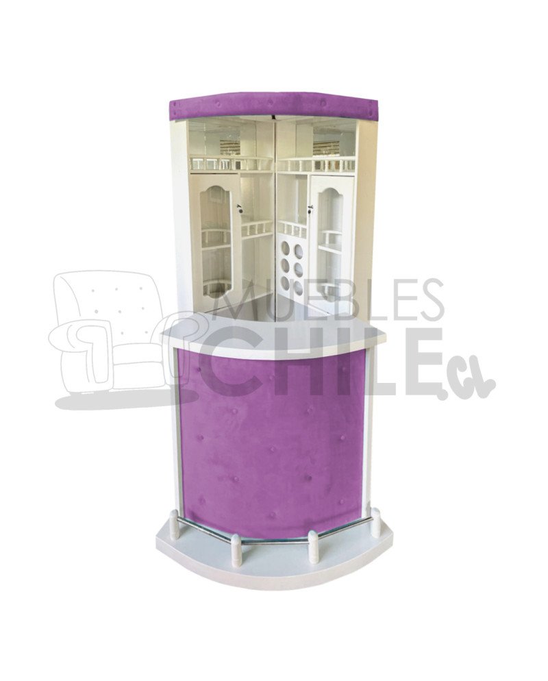 Bar Esquinero Libro en Maderavintage con Copero | Muebles Chile