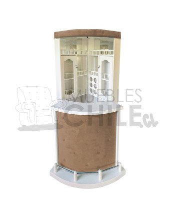 Bar Esquinero Libro en Maderavintage con Copero | Muebles Chile