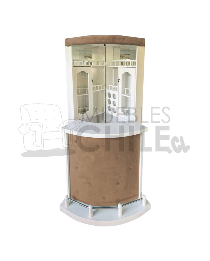 Bar Esquinero Libro en Maderavintage con Copero | Muebles Chile