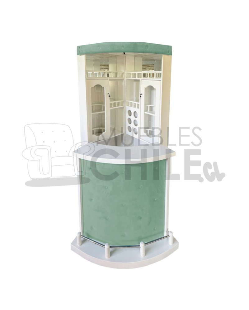 Bar Esquinero Libro en Maderavintage con Copero | Muebles Chile