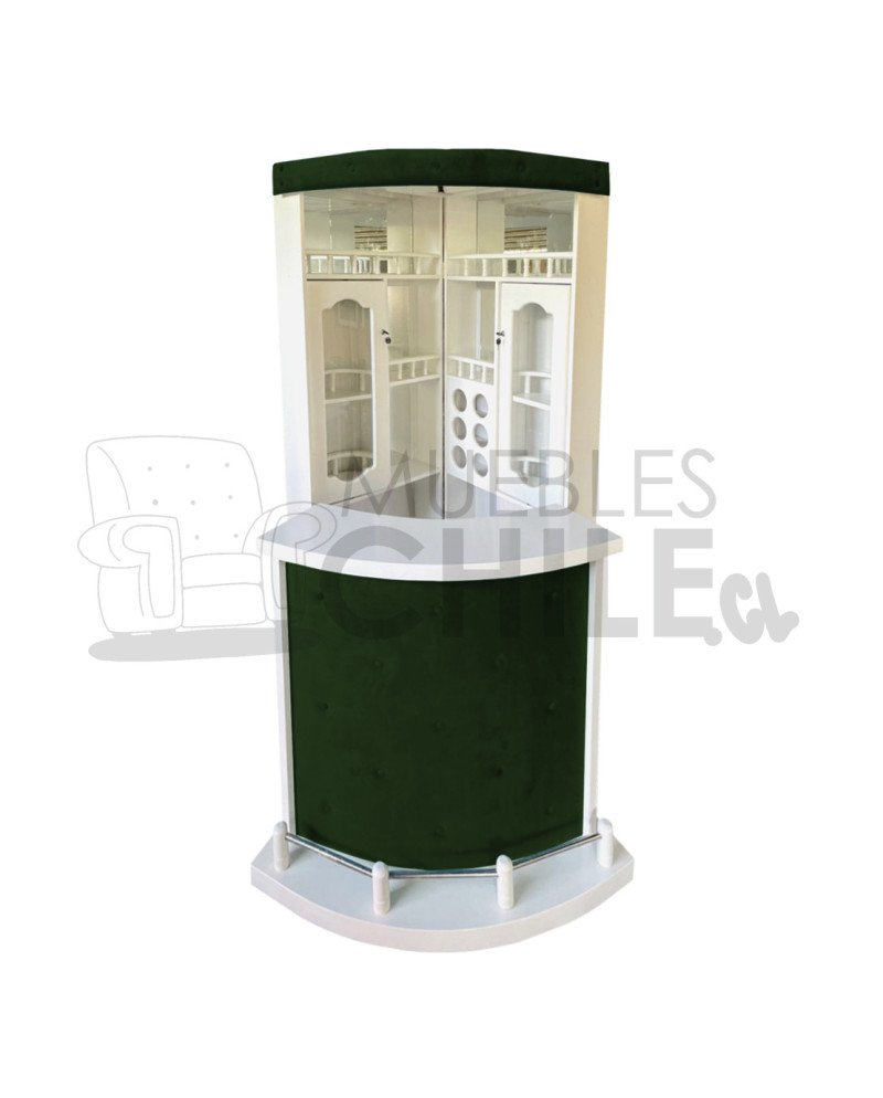 Bar Esquinero Libro en Maderavintage con Copero | Muebles Chile