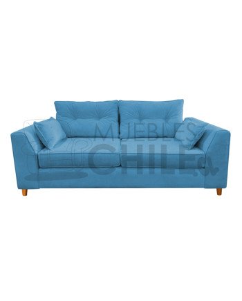 Sofá Magda 3 Cuerpos Tapiz Lino/Felpa | Muebles Chile