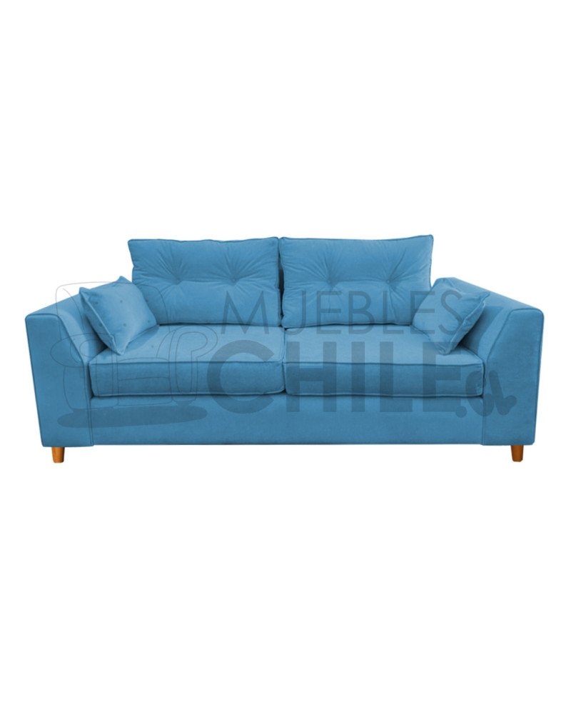 Sofá Magda 3 Cuerpos Tapiz Lino/Felpa | Muebles Chile