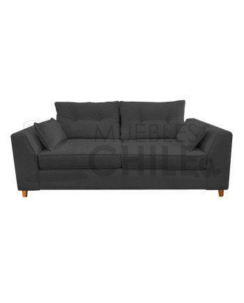 Sofá Magda 3 Cuerpos Tapiz Lino/Felpa | Muebles Chile