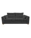Sofá Magda 3 Cuerpos Tapiz Lino/Felpa | Muebles Chile