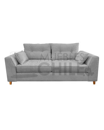 Sofá Magda 3 Cuerpos Tapiz Lino/Felpa | Muebles Chile