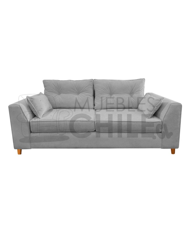 Sofá Magda 3 Cuerpos Tapiz Lino/Felpa | Muebles Chile